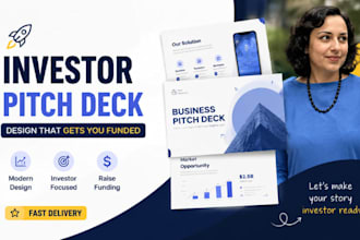 investor pitch deck design, startup presentation, seed funding page deck modern