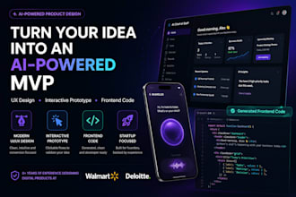 design your ai product, mvp, or startup prototype