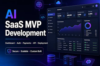 develop a secure saas mvp web app with ai and API integrations