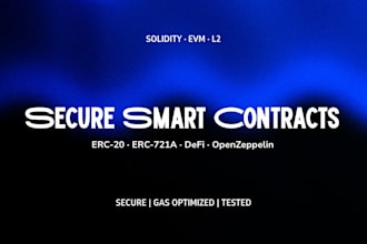 develop and deploy solidity smart contracts on evm chains