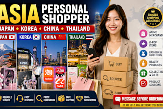 be your personal shopper in japan, korea, china and thailand