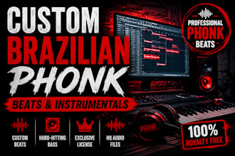make custom brazilian phonk beats and phonk instrumentals