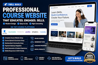 build your kajabi teachable thinkific podia simplero ruzuku course website