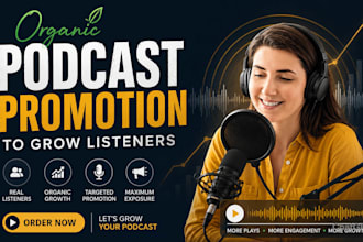 do organic podcast promotion and podcast marketing to grow audience