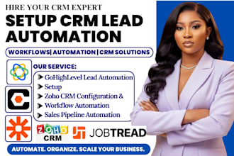 setup ghl lead automation jobtread close io procore zoho crm zapier integration