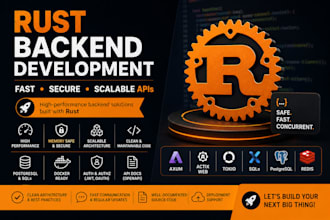 develop a high performance backend API in rust
