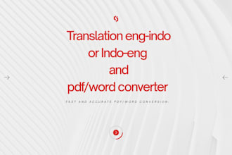 translate english to indonesian and PDF to word converter