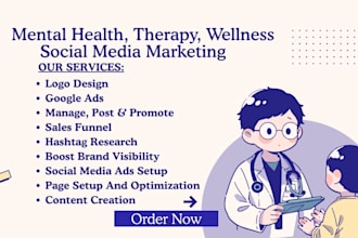be your social media marketing manager for mental health, wellness and therapy