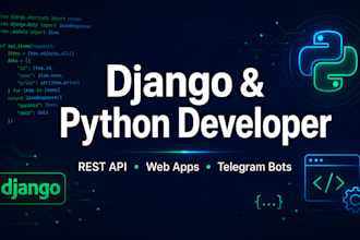 build a django rest API or web app for your business