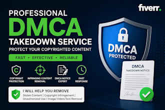 file dmca takedown notice for copyright infringement