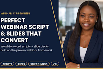 write perfect webinar script and slide deck using russell brunson framework