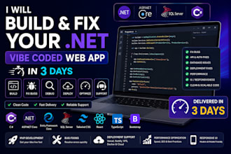 fix and built your vibe coded web app in 3 days
