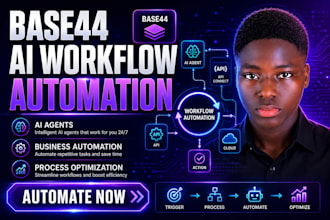 setup base44 ai workflow automation, ai agents, business automation and process