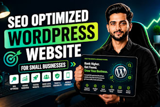 build a SEO optimized wordpress business website for small businesses