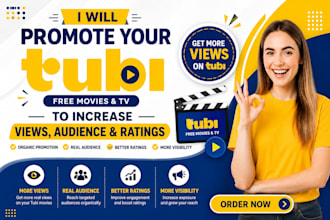 do organic tubi promotion, tubi views, film promotion increase audience