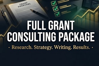 provide a full grant consulting from research to winning proposal delivery
