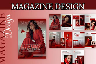 design a digital magazine, newsletter, catalog and flyer design