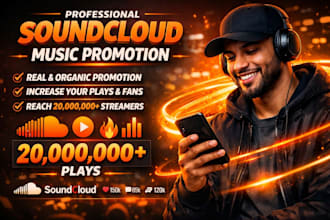do professional soundcloud music promotion reach organic 20m soundcloud streamer