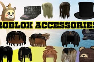 custom roblox ugc accessories, hair and characters