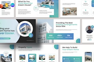 do real estate pitch deck, investor, fundraising presentation, ecommerce decks