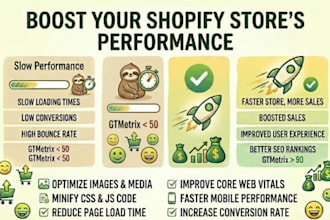 speed up your shopifystore for lightning fast performance and higher conversion