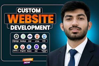 build custom website, website development, full stack developer, front end