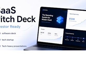 design software presentation, saas product pitch deck and saas presentation