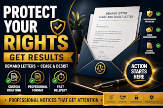 draft a demand letter or cease and desist letter