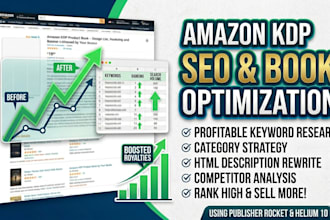 do amazon KDP SEO keyword research and book optimization