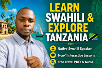 be your personal swahili tutor from tanzania