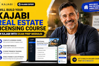 build your kajabi real estate licensing course on kajabi with exam prep module