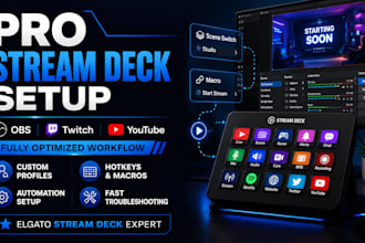 professionally setup your stream deck