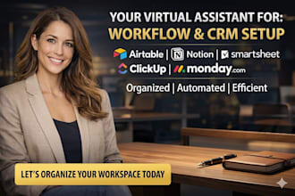 set your workspace on airtable notion smartsheet clickup