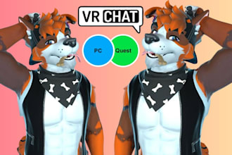 offer custom vrchat avatar furry avatar vtuber model vrm vrc avatar vr character