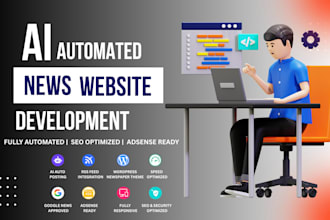 create automated news website, ai autoblog, auto blogging, RSS aggregator