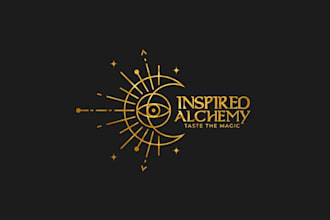 create a sacred geometry mystical logo for spiritual brands