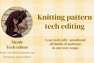 tech edit knitting patterns