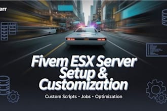 develop, setup, optimize qbcore esx fivem server with custom scripts and feature