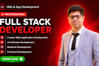 be your full stack ai web developer for saas, ai software, ai web app dev