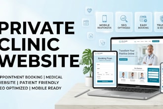 design wix private clinic website for wix medical wix healthcare site
