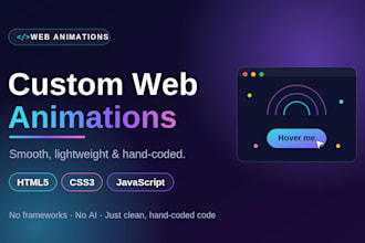 create custom HTML CSS animations for your website