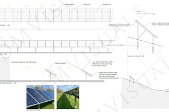 create planning drawings for proposed solar panels