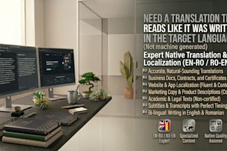 translate between romanian and english with native fluency