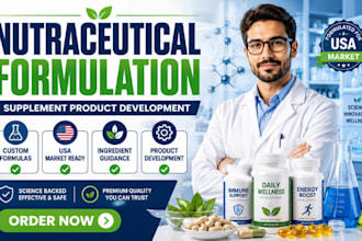 develop nutraceutical supplement formulations for USA brands