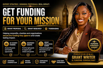 write grant proposal grant application funding for UK charities grant research