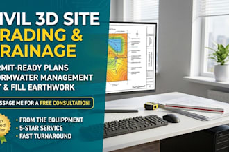 design civil 3d grading and drainage plans