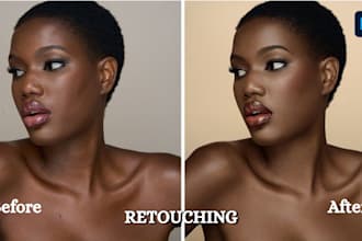 retoching your photo and high quality