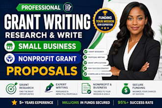 write grant proposals for nonprofit and small business