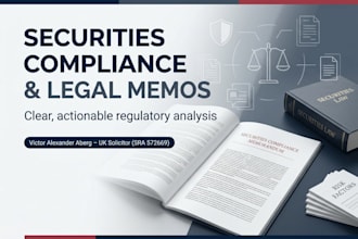 write professional securities compliance and corporate legal memos