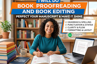 do book proofreading and book editing